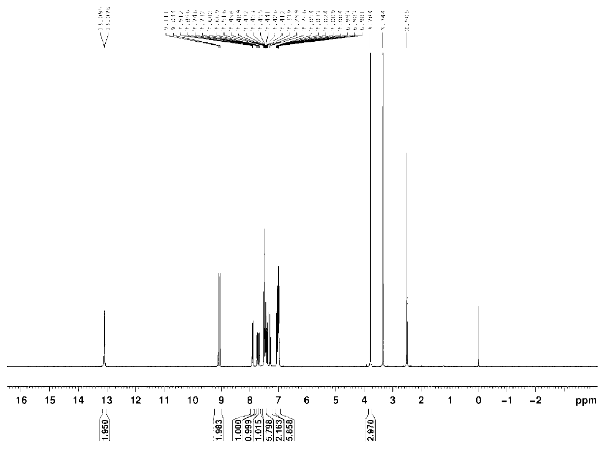 Distyrene near ultraviolet photosensitizer comprising dihydroxyl-imino segment and synthesis method thereof