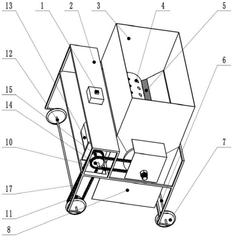 A drum-type precision seeding device for hole sowing of vegetable seeds