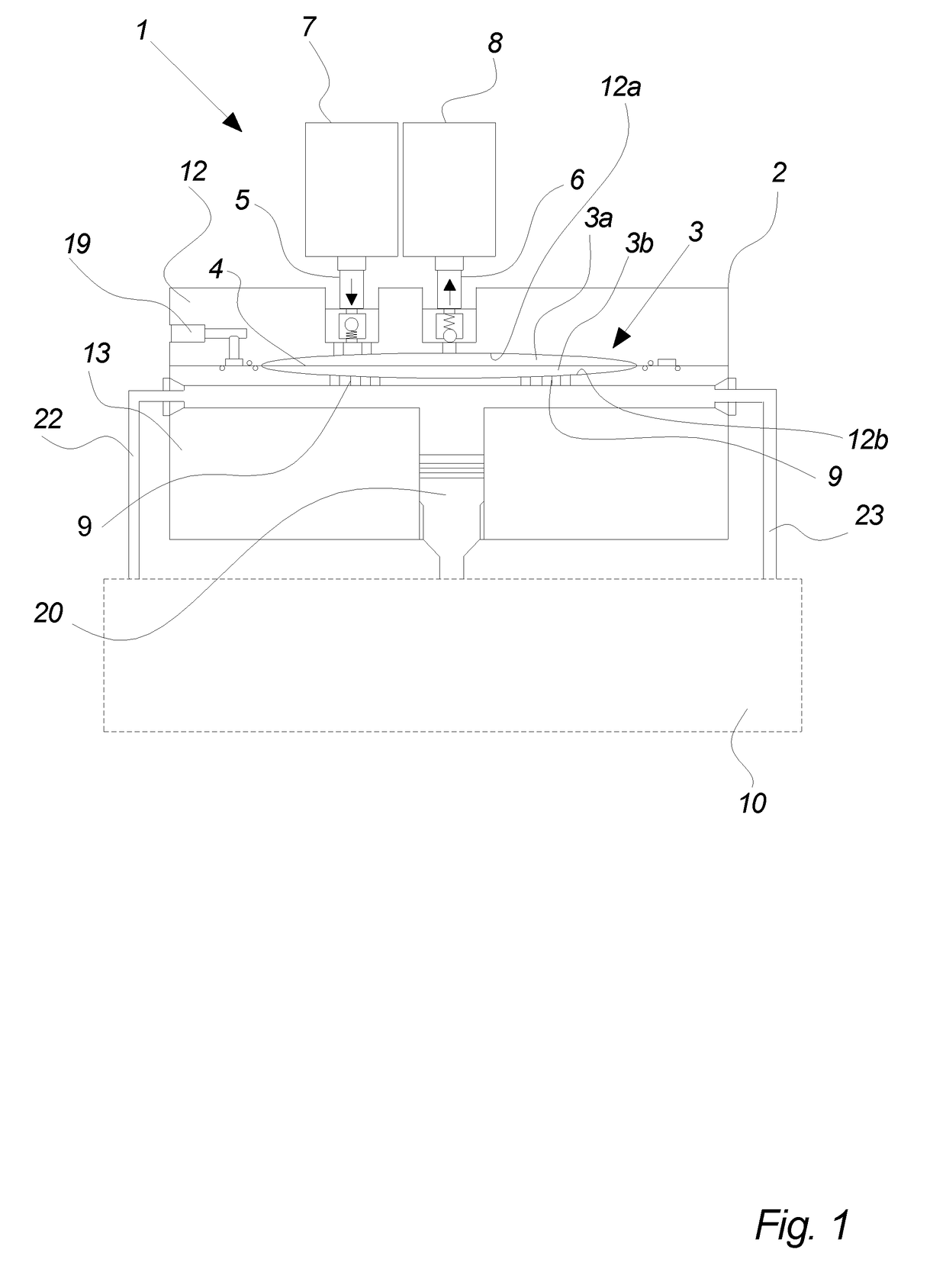 Diaphragm compressor with an oblong shaped chamber