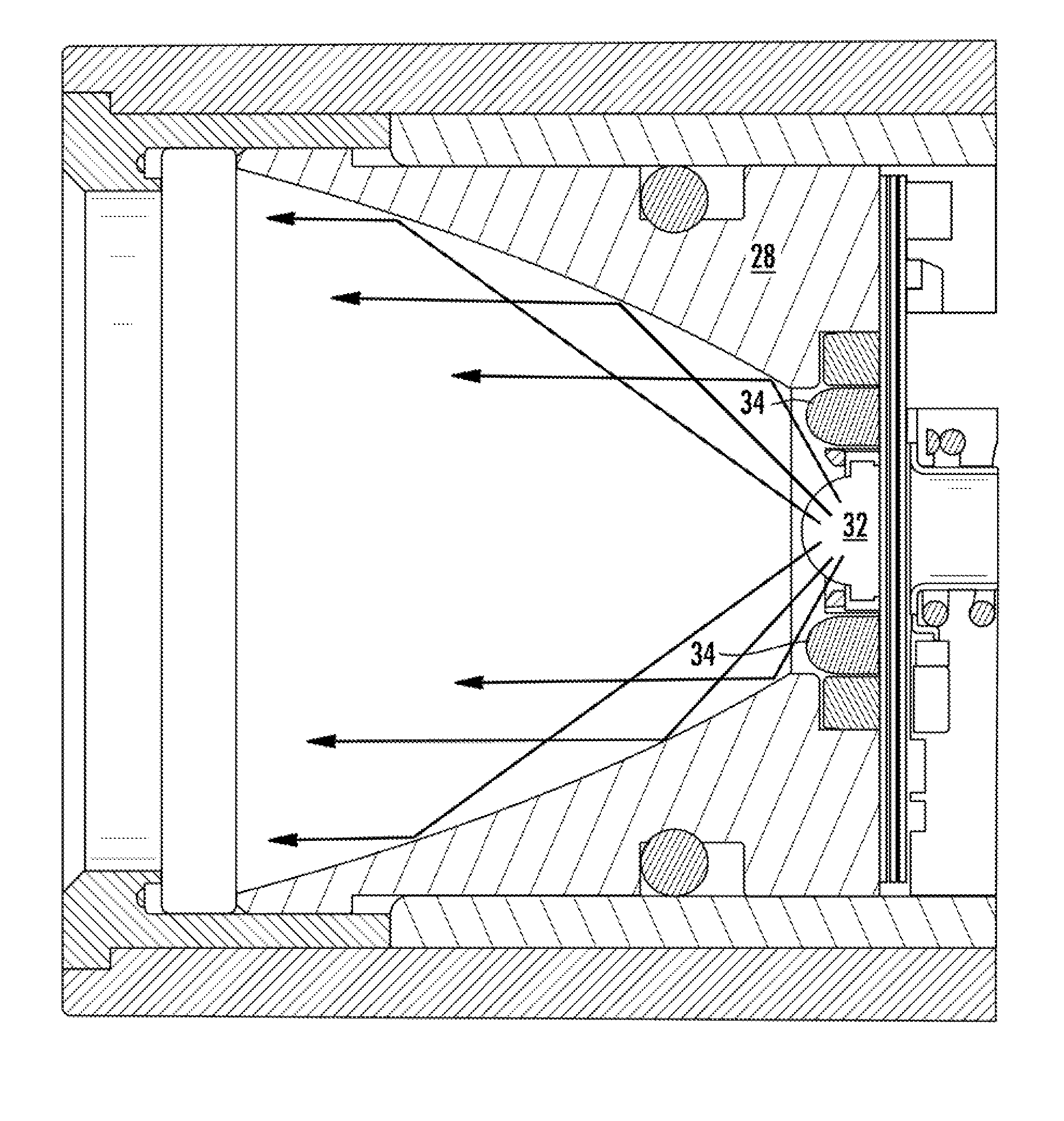 Weapon mounted light and operation thereof