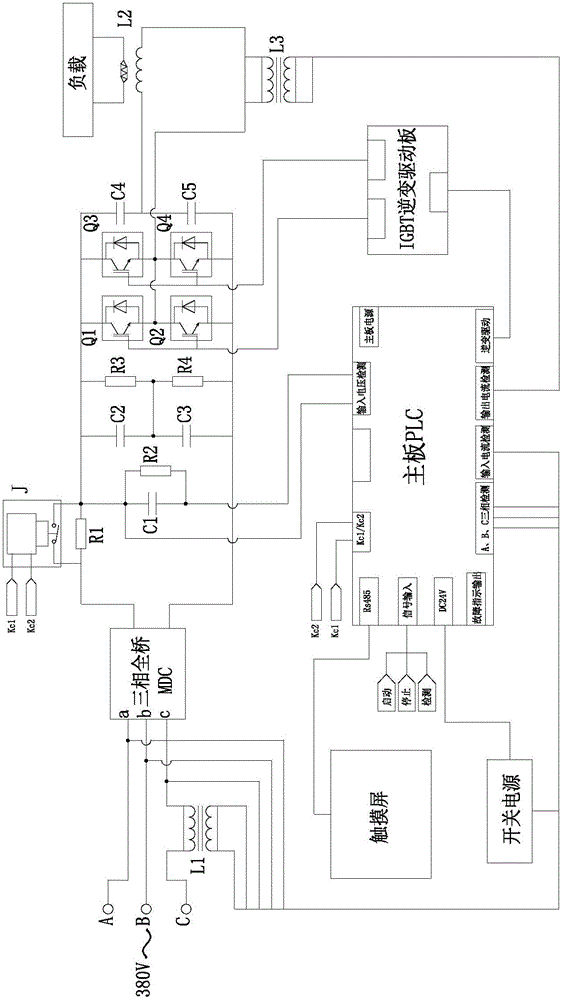 igbt half bridge inverter intermediate frequency - super audio frequency - high frequency induction heating power supply