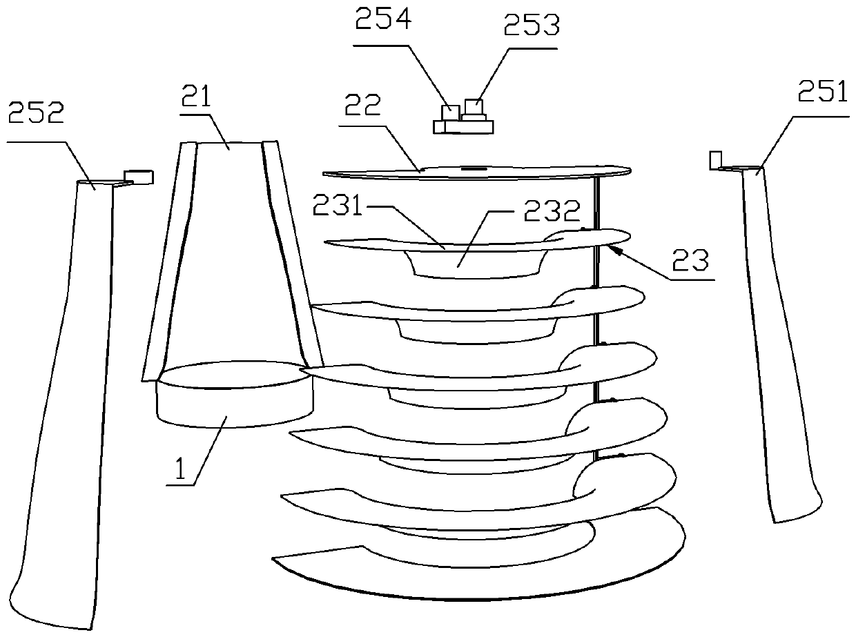 A fan with improved structure