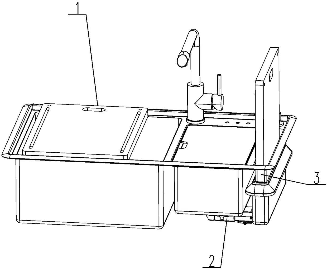 A drying and sterilizing device for kitchen utensils