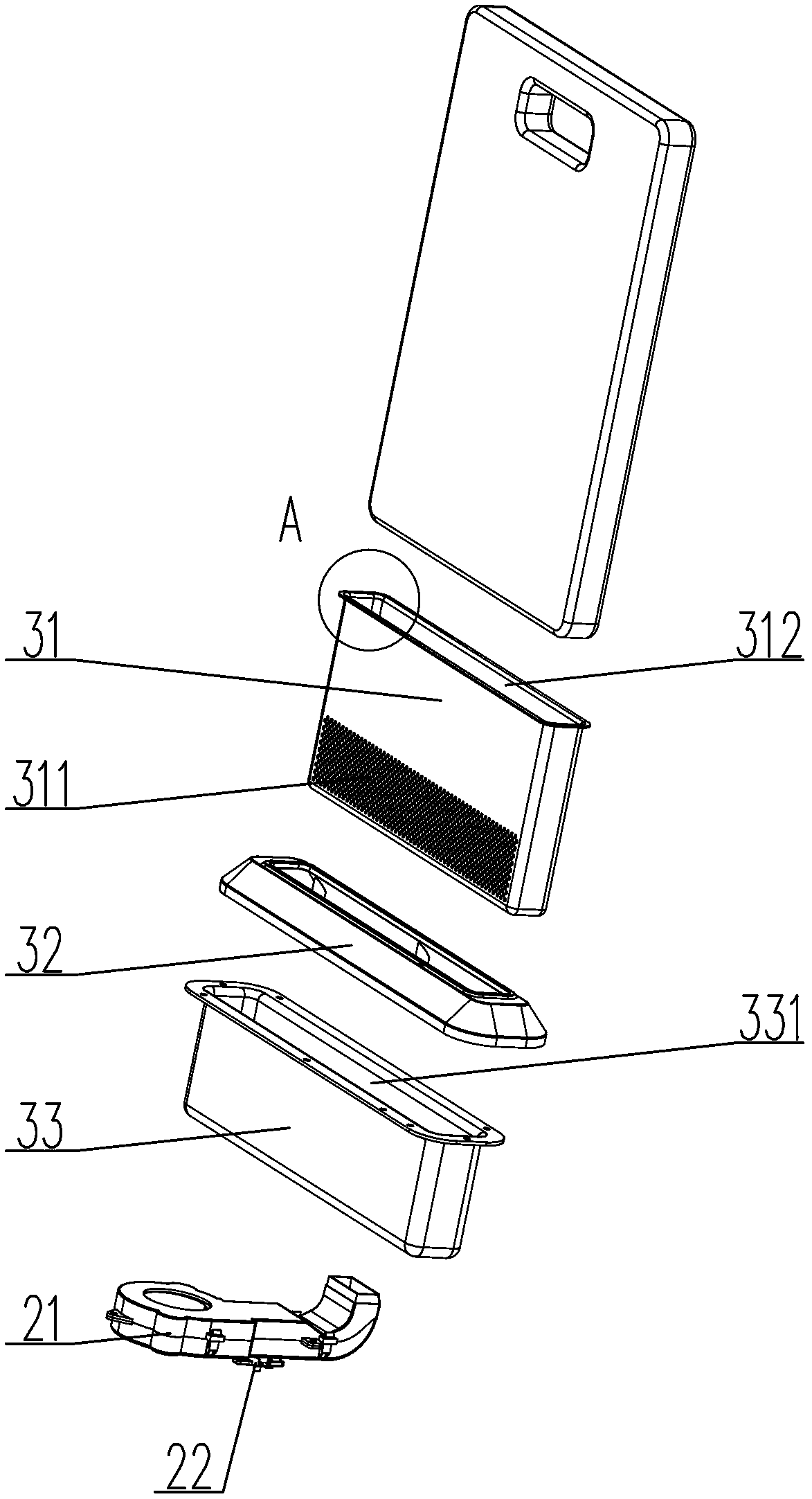 A drying and sterilizing device for kitchen utensils