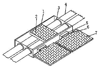 Cable with protection device