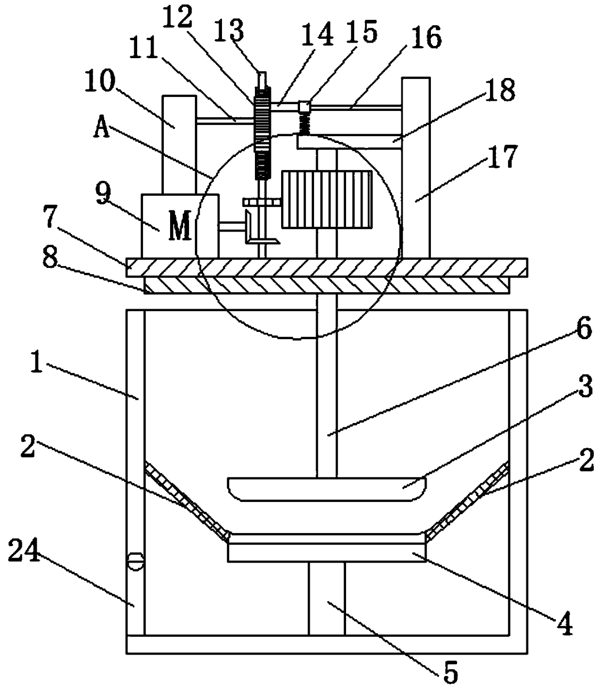 Production system for preparing sulpho tobias acid