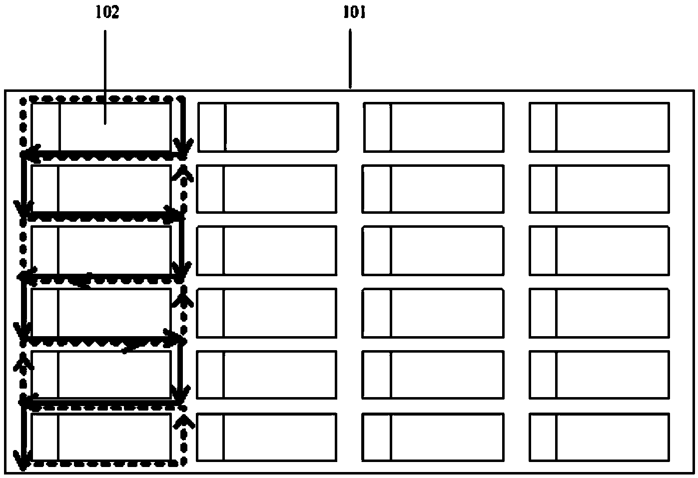 Coating method for frame sealing glue