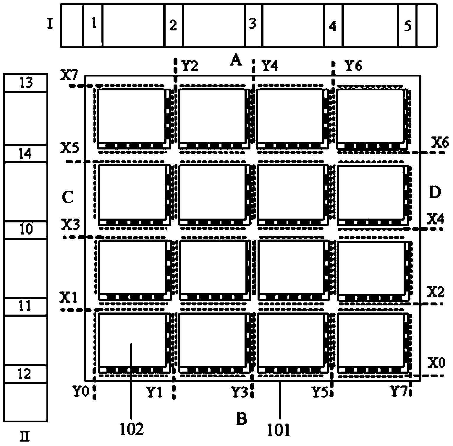 Coating method for frame sealing glue