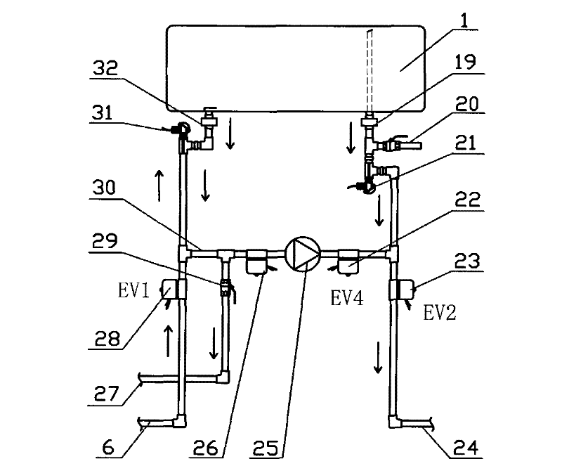 Thermal performance detection system and method for balcony wall-mounted solar water heater