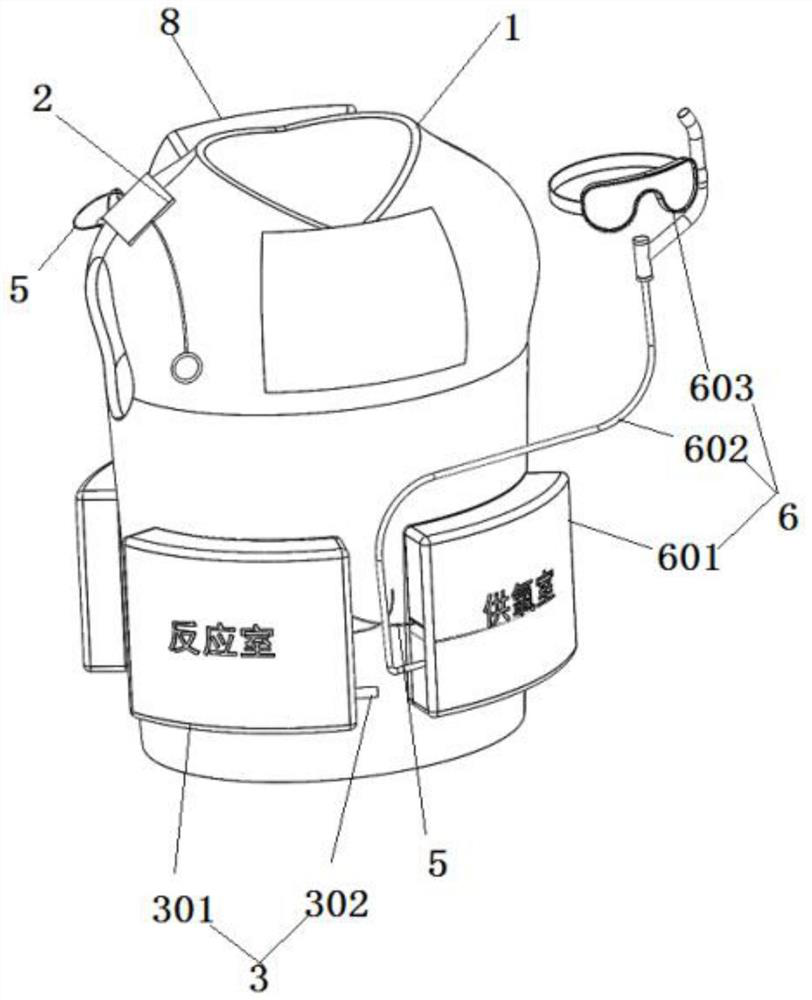 Inflatable multifunctional life jacket for survival of victims