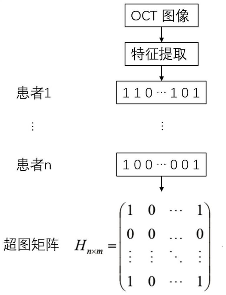 OCT image detection method and system based on retinal hierarchical data