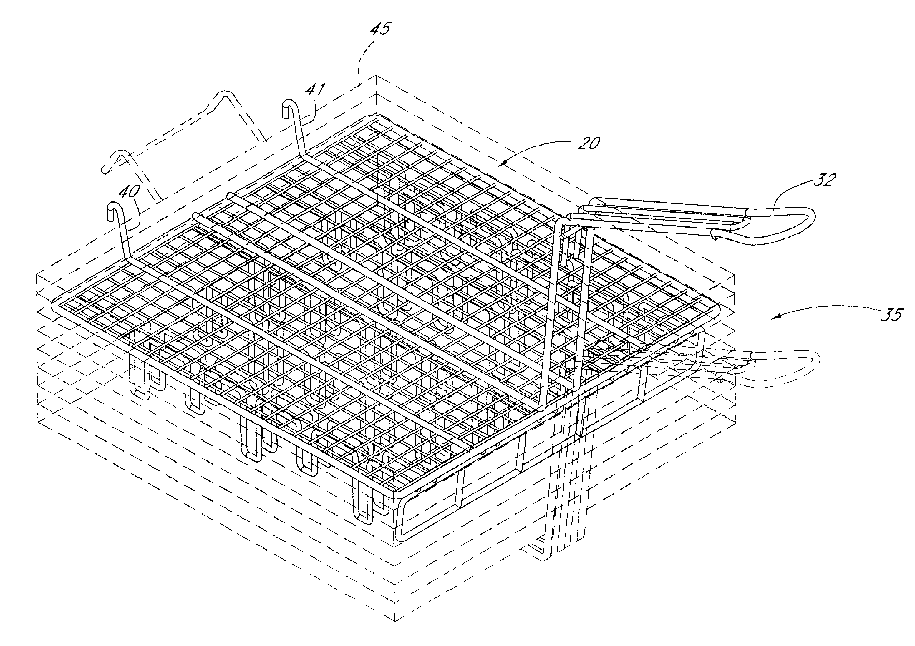 Method and apparatus for deep-frying a chip food product