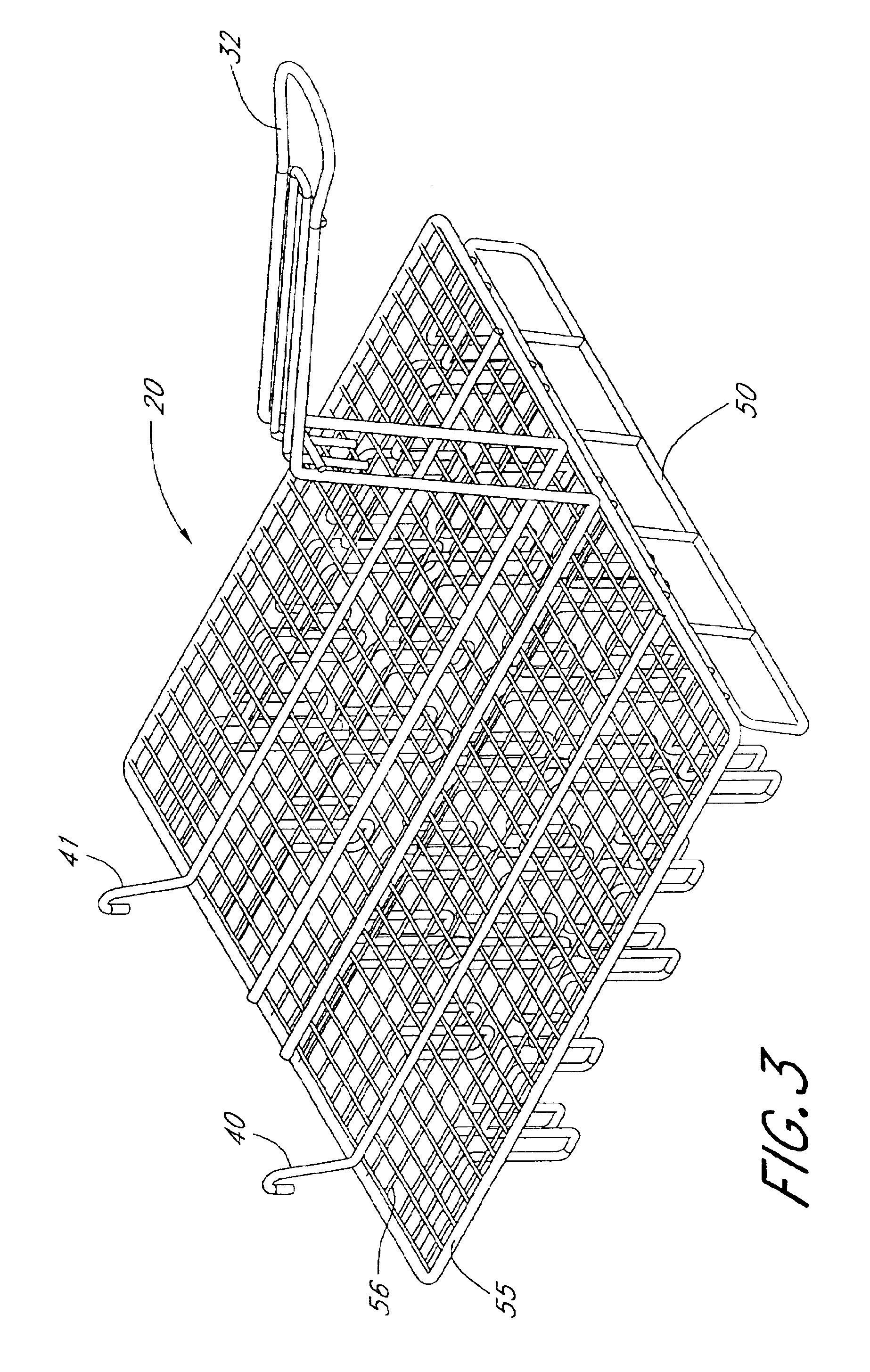 Method and apparatus for deep-frying a chip food product