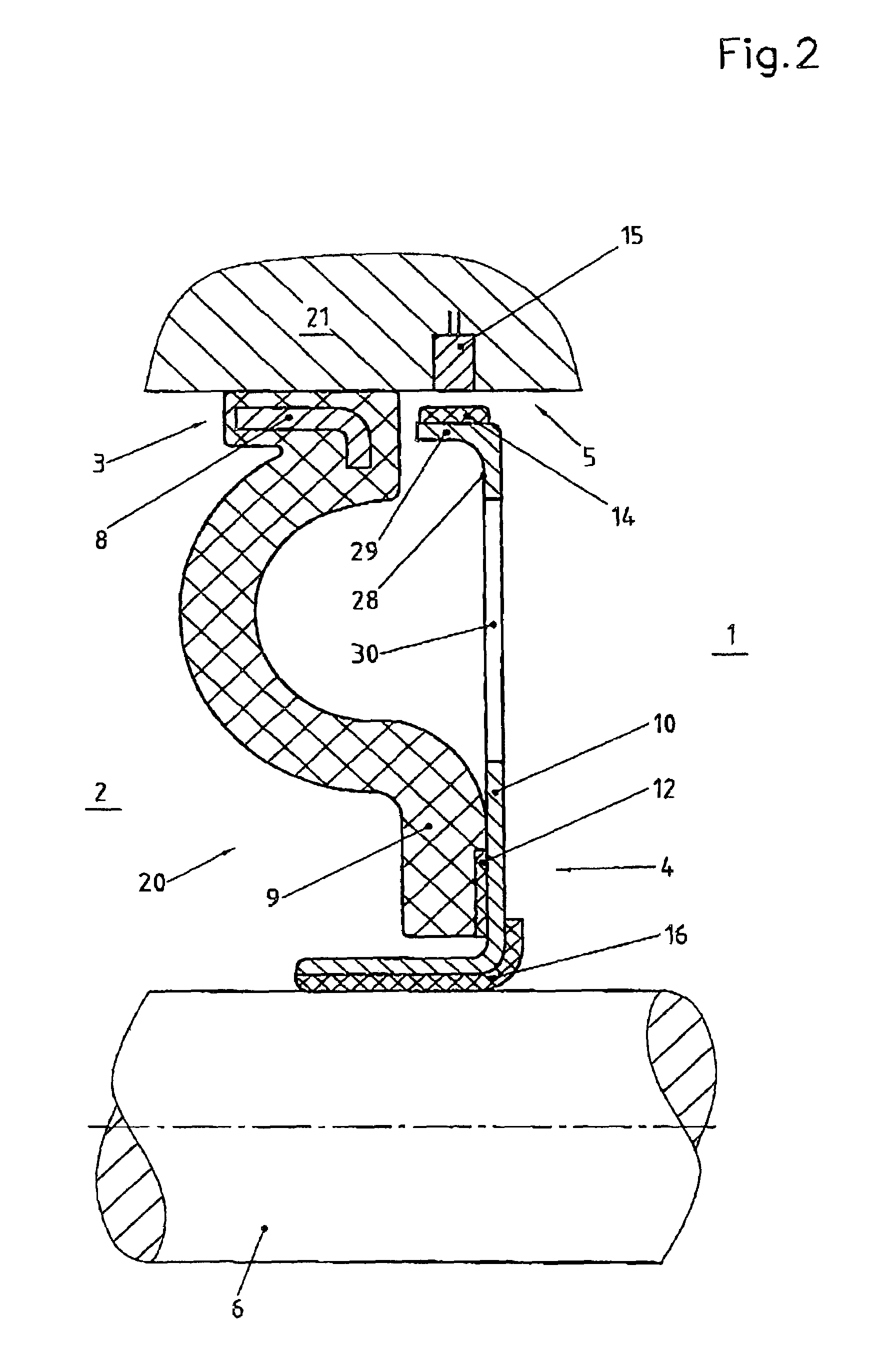 Axial shaft seal