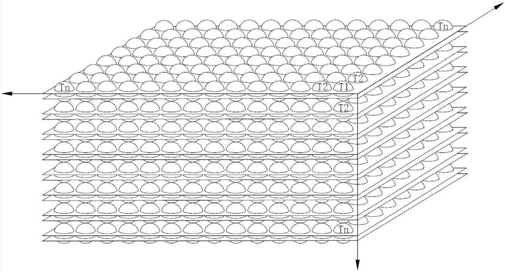 Ladder phase change energy storage accumulation bed system in combination with mechanical ventilation