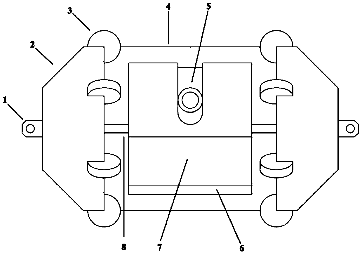 Rolling cabin type thermal imaging stacking detection device and application thereof