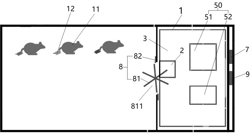 Laboratory mouse data acquisition device and acquisition method