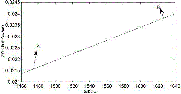 Axial strain measurement method based on birefringent fiber environment