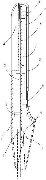 Scanning and recognizing device and method based on triaxial accelerometer