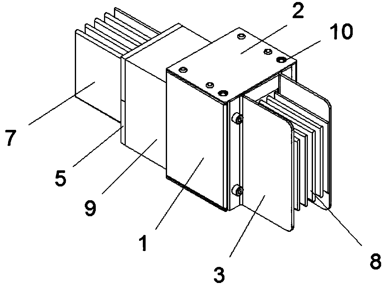 Pouring bus duct and intensive bus duct conversion joint