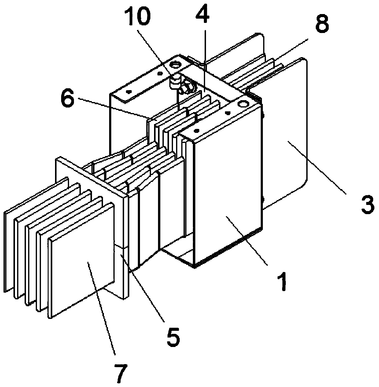 Pouring bus duct and intensive bus duct conversion joint