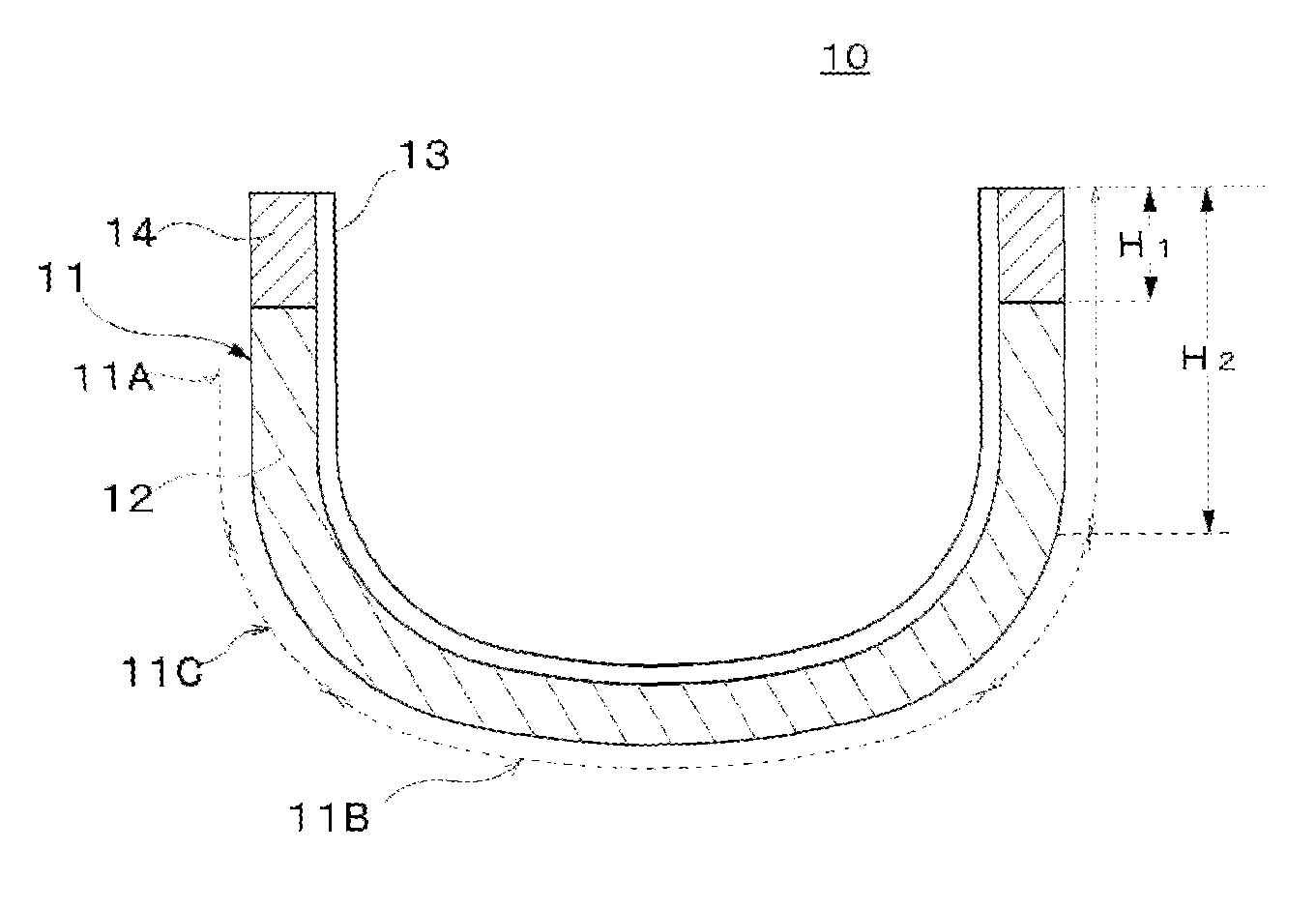 Composite crucible and method of manufacturing the same