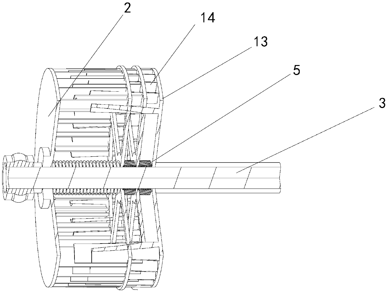 Cross-flow fan blades and air conditioning unit