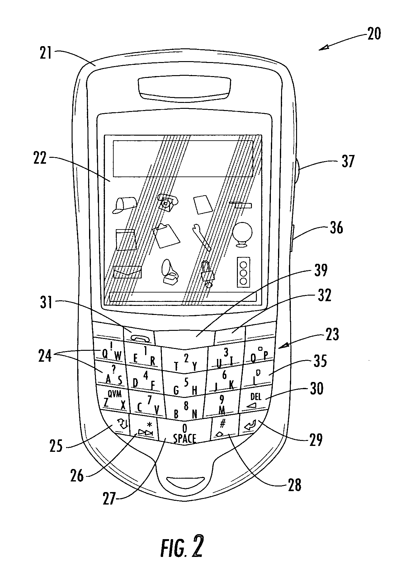 Mobile wireless communications device comprising multi-frequency band antenna and related methods