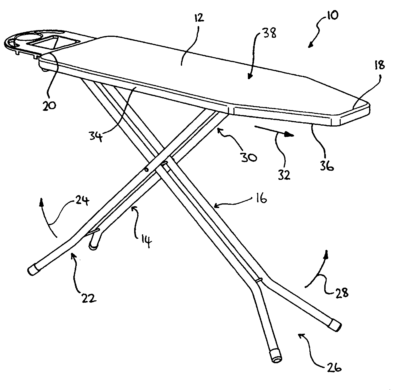 Adjustable ironing board cover