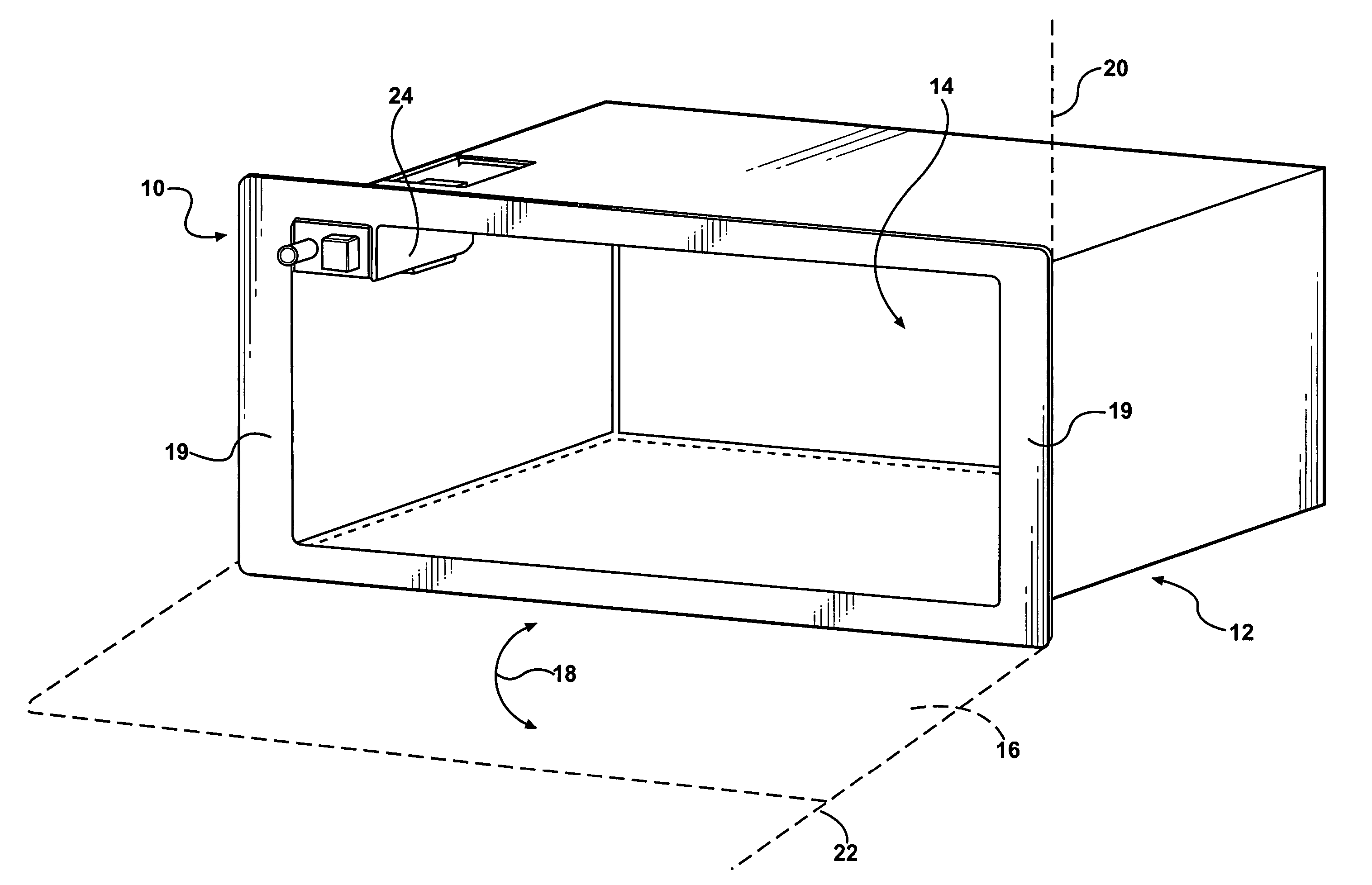 Portable lighting assembly for automotive vehicle