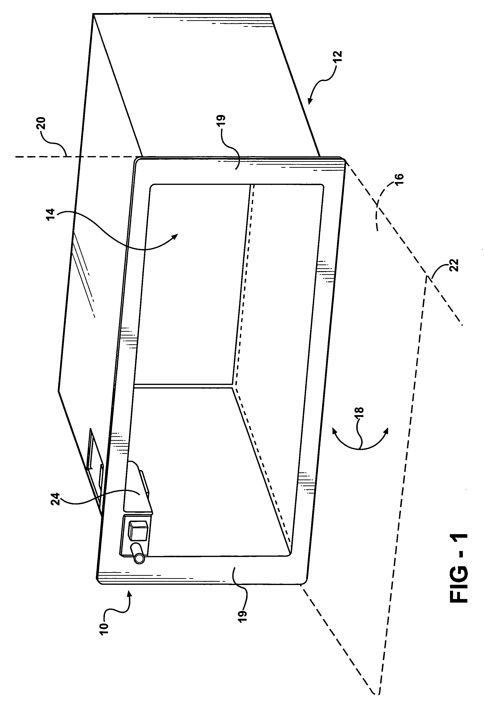 Portable lighting assembly for automotive vehicle