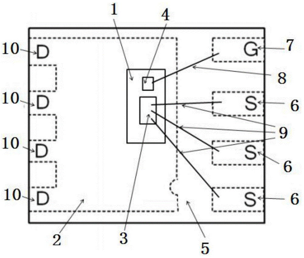 Efficient heat dissipation paster type packaging structure