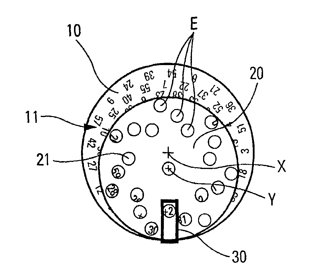 Dose indicator device for a fluid or powdery product dispenser