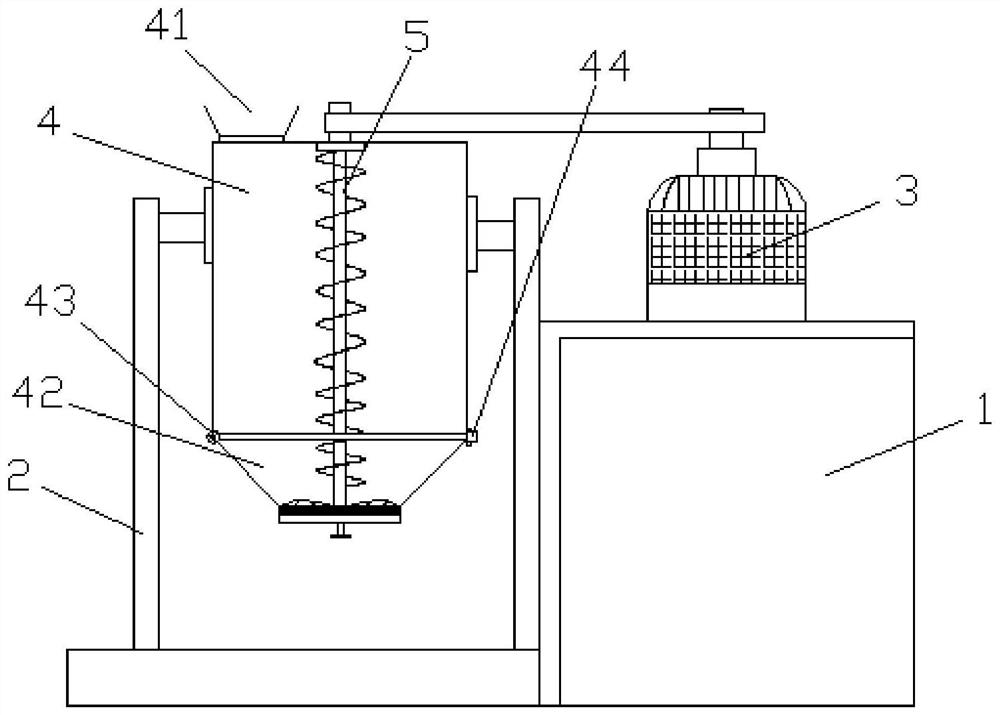 Spiral stirrer for agricultural product processing and using method