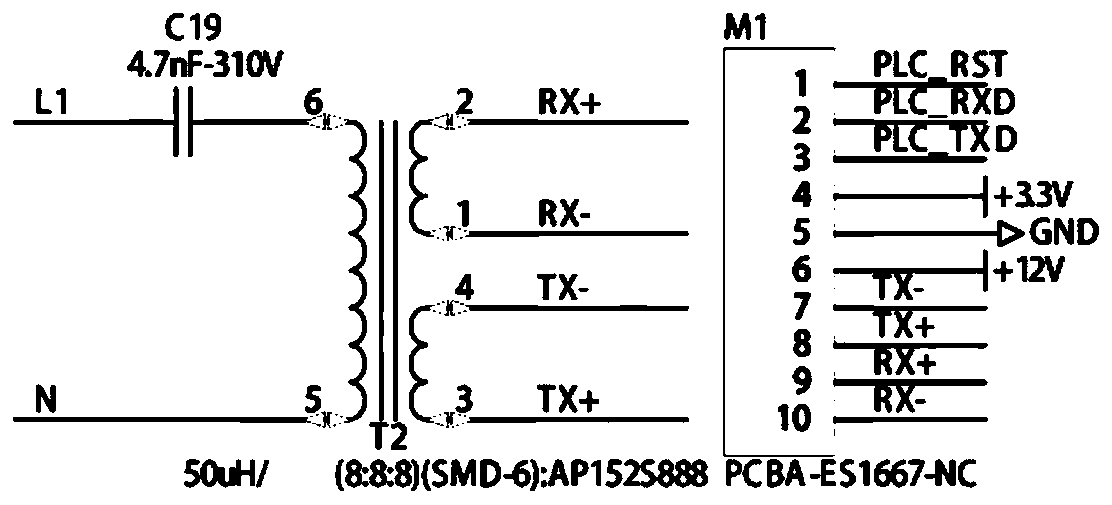 Dry contact switch based on HPLC communication