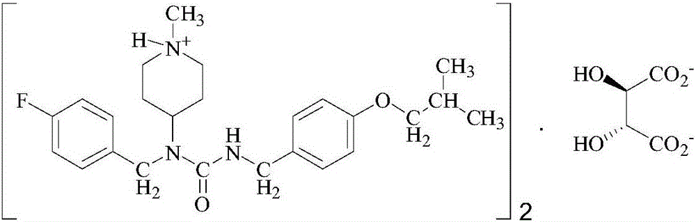 Method for preparing pimavanserin hemitartrate crystal form B