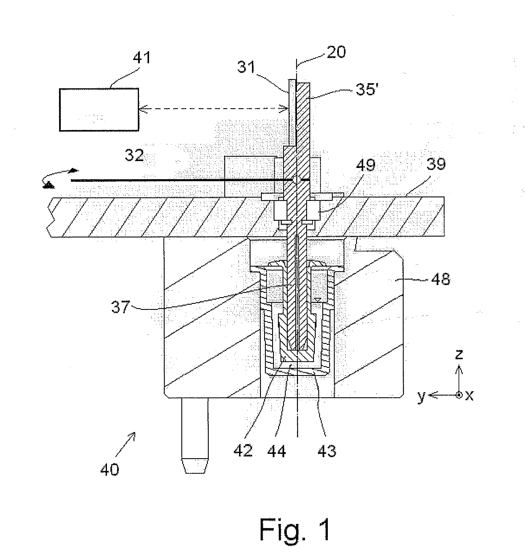 Measuring unit for measuring characteristics of a sample liquid, in particular viscoelastic characteristics of a blood sample