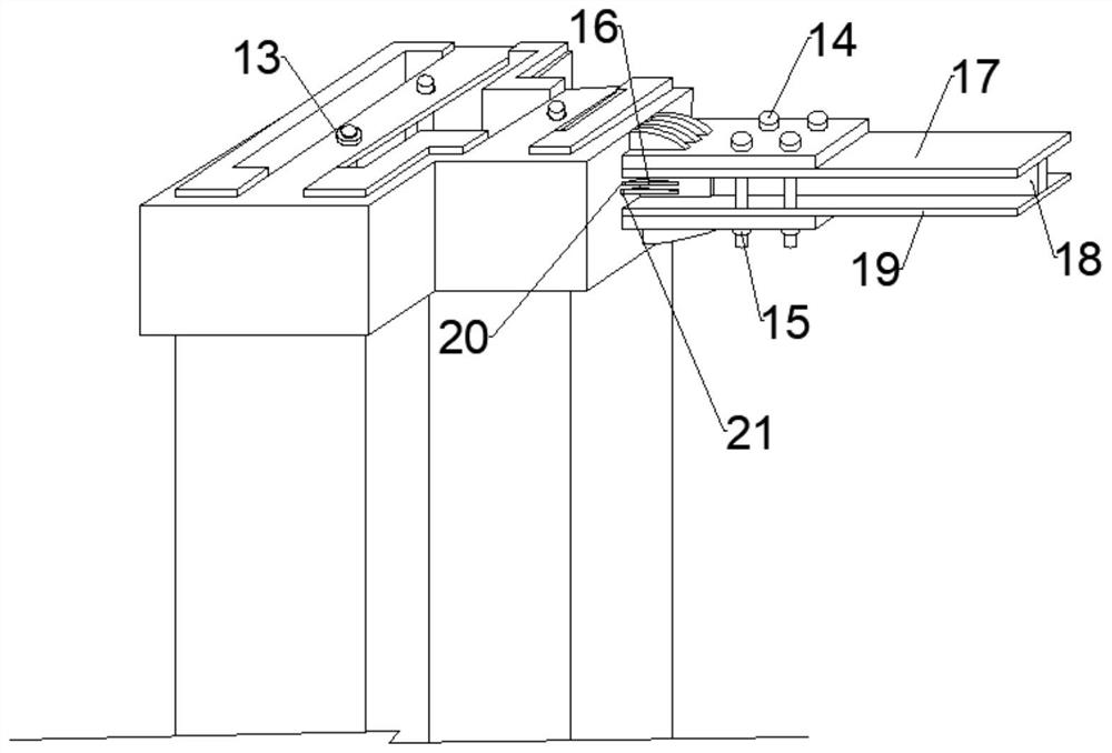 Special-shaped column and I-shaped steel beam connecting joint structure and joint safety monitoring method