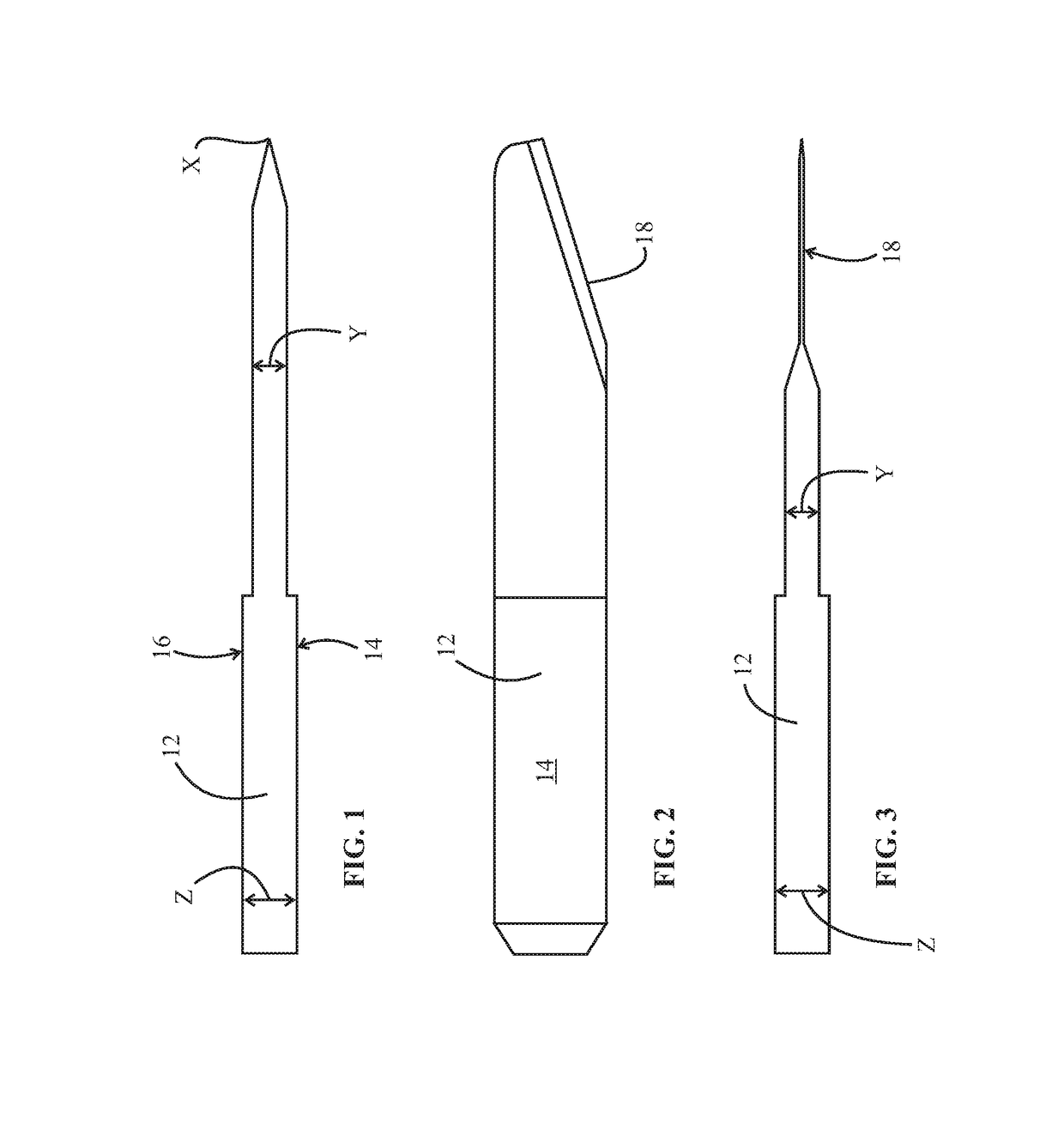 Monopolar electrosurgery blade and electrosurgery blade assembly