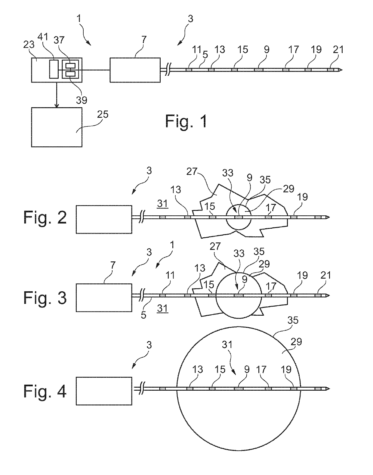 Interventional ablation device with tissue discriminating capability