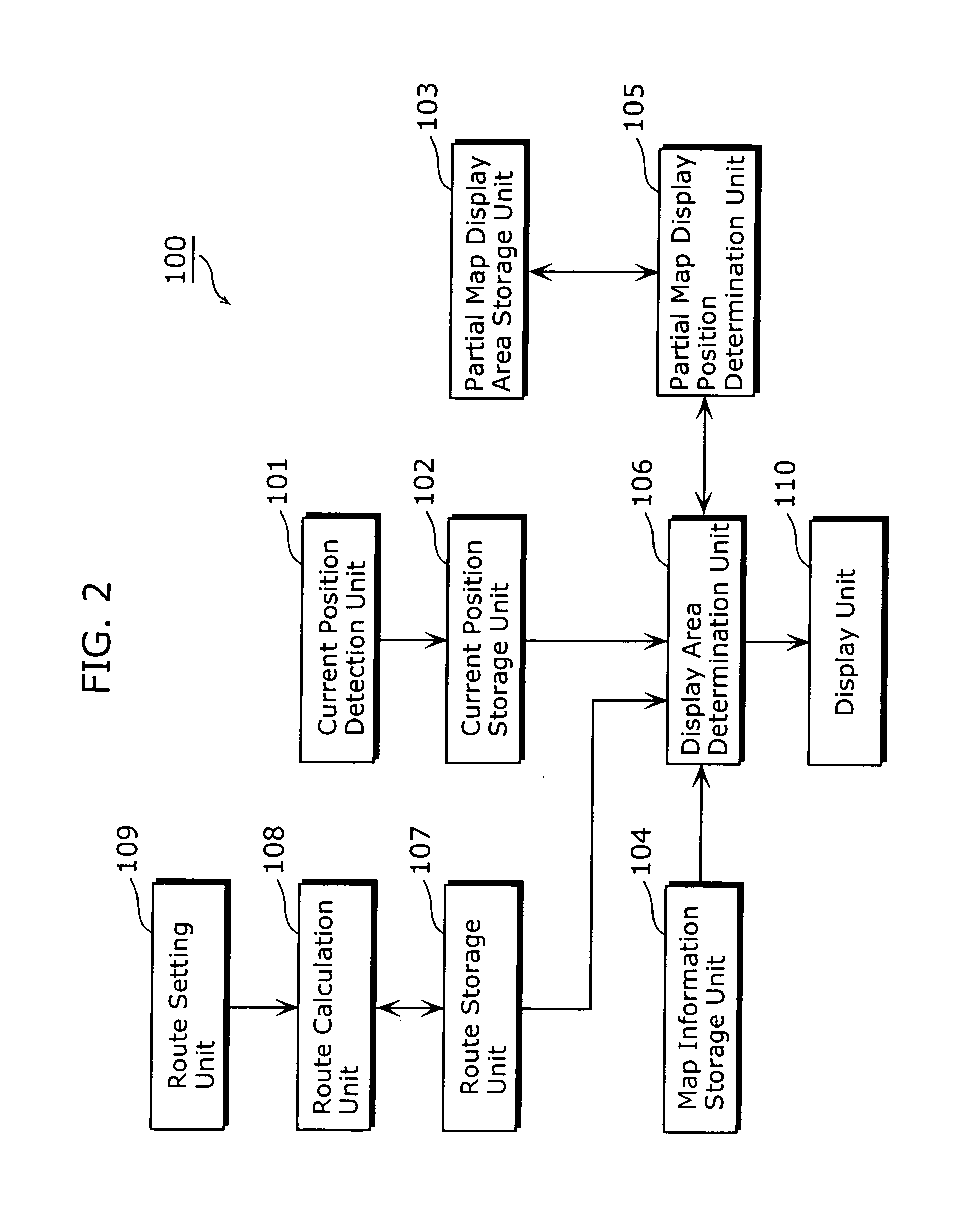 Map display device and map display method