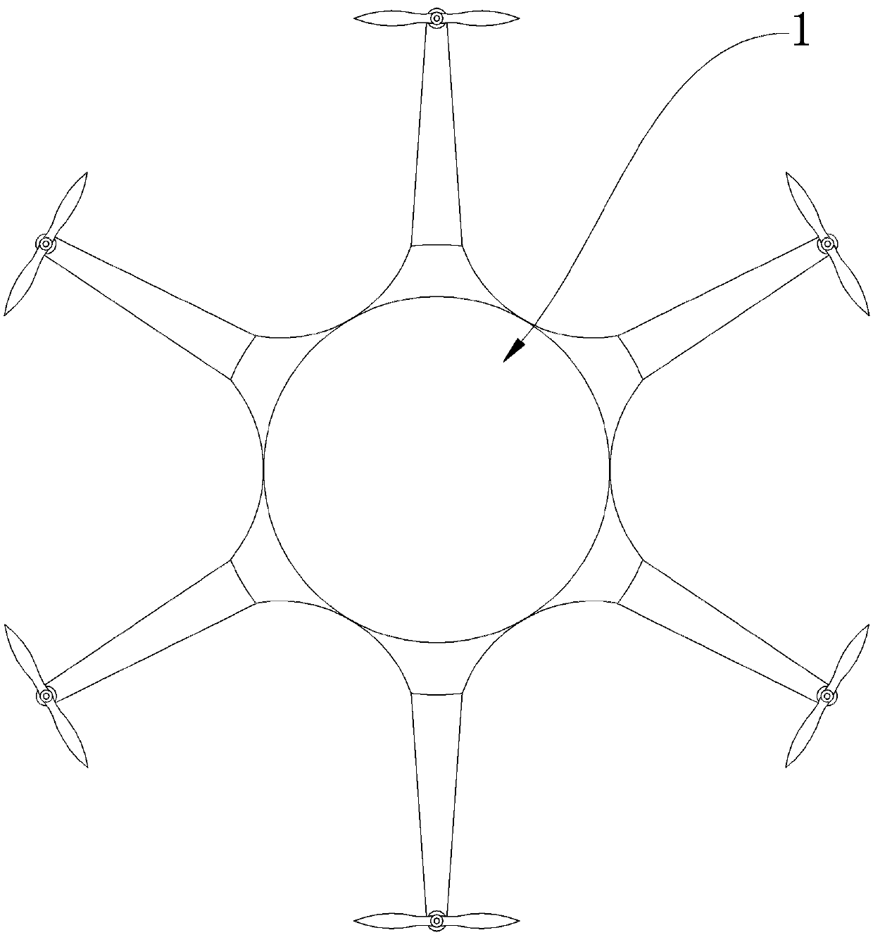 Multi-rotor unmanned aerial vehicle tea collecting device and tea collecting system thereof