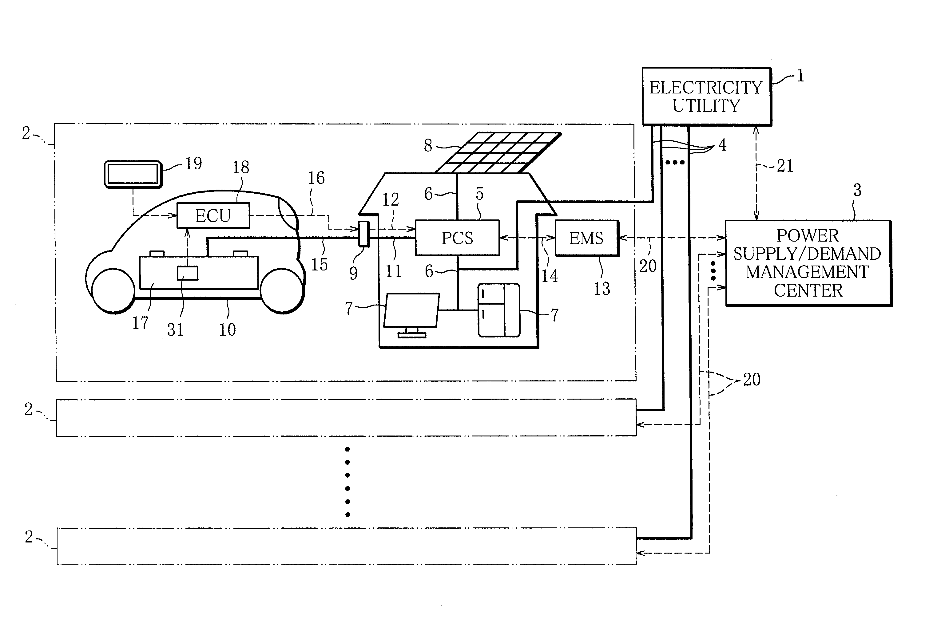 Battery information output equipment for power supply and demand leveling system