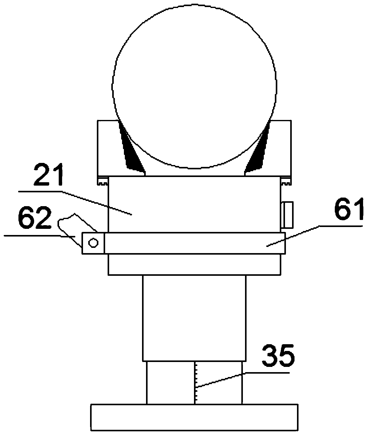 Welded ball mesh frame locating device for building house with long span