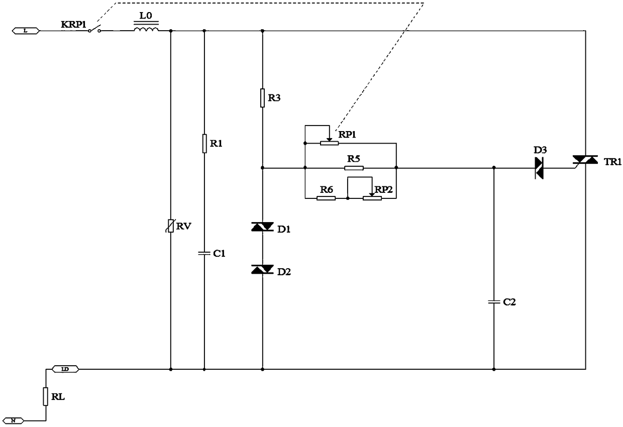 A light and speed regulating circuit