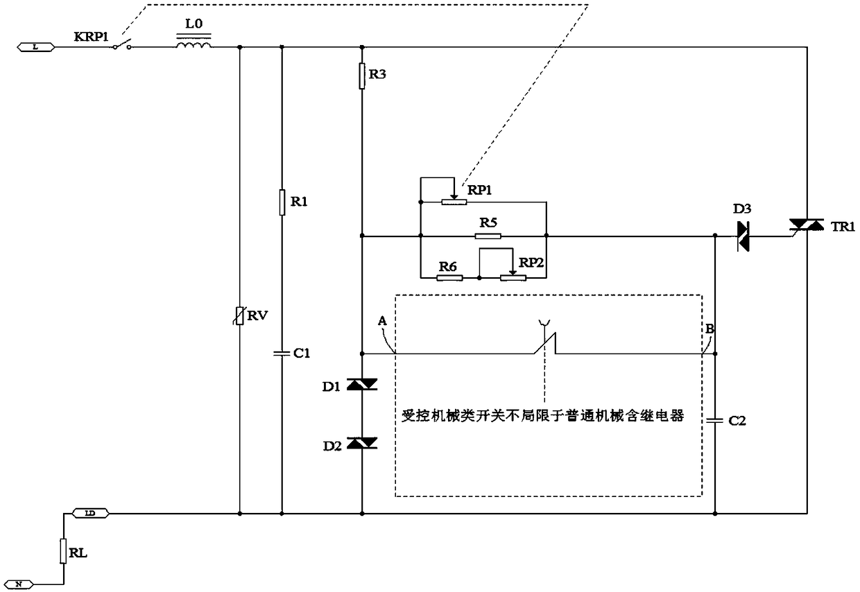 A light and speed regulating circuit