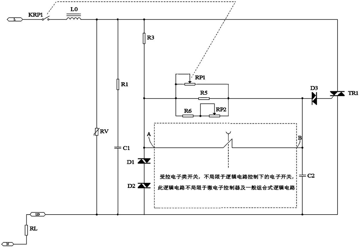 A light and speed regulating circuit