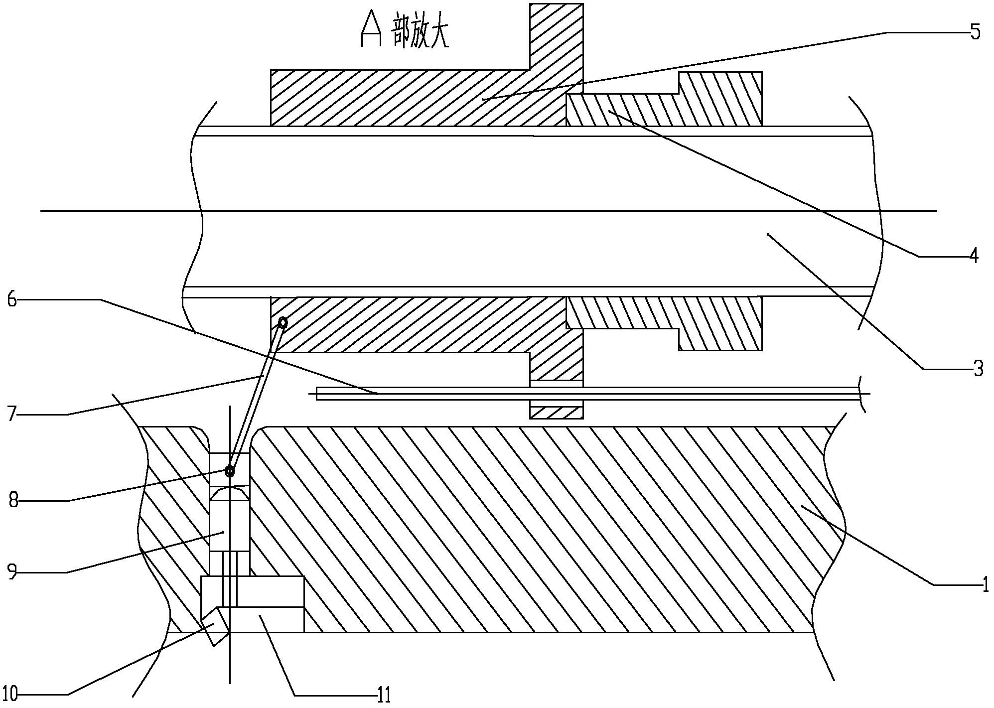 Boring cutter rod error compensating device with slide block structure