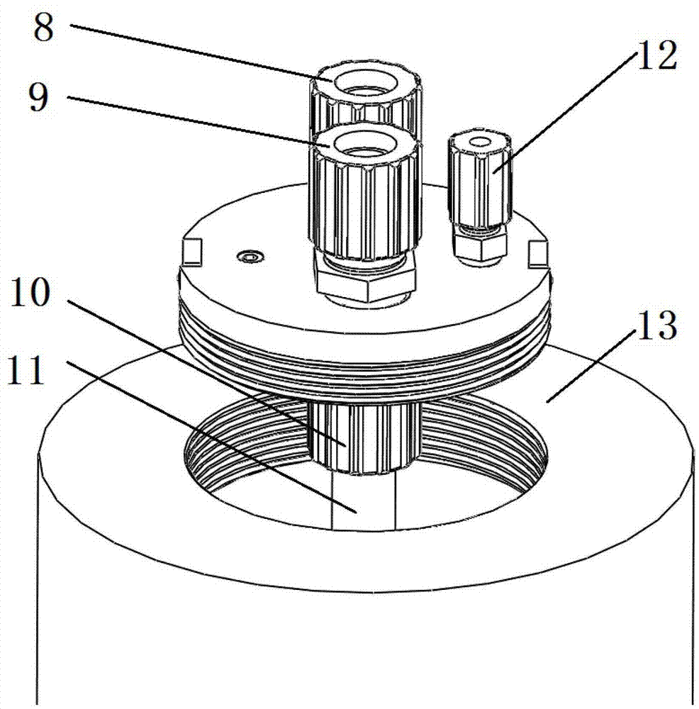 Switching connector for chemical liquid medicament storing tank