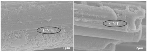 Preparation method of high-thermal-conductivity CNTs directed modification ceramic-based composite material